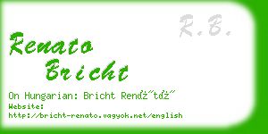 renato bricht business card